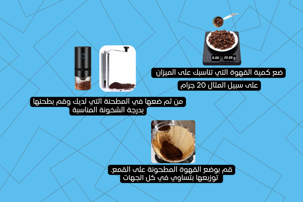 طريقة تحضير القهوة الv60